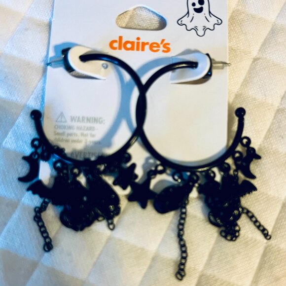 Halloween Alley Cat Accessories (Ears, Chain Necklace, Gloves & Earrings!) - Picture 4 of 4